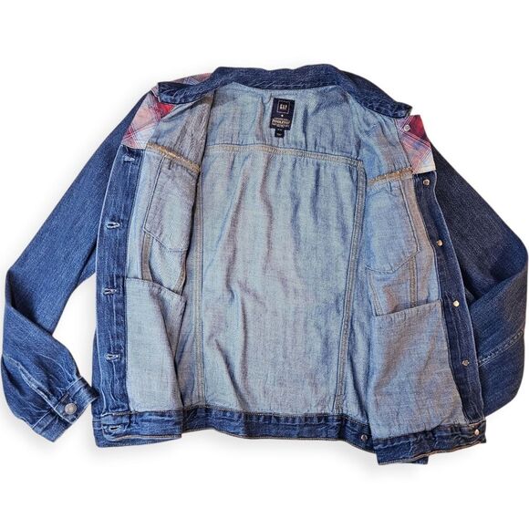 Gap Pendleton Denim Plaid Jean Jacket XLarge - Picture 7 of 13